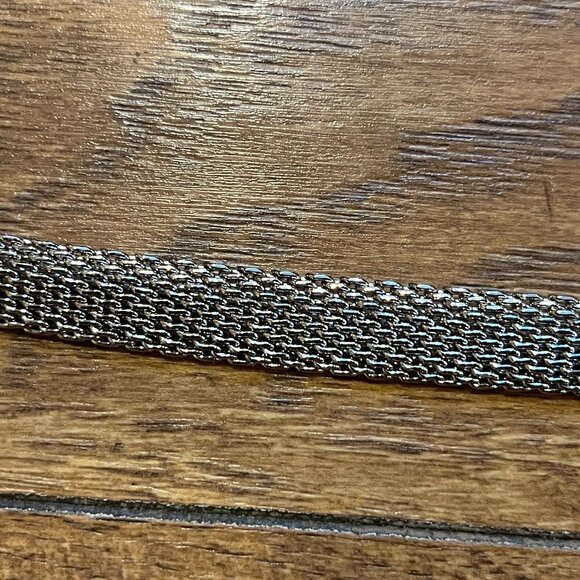 Ellen Tracy Silver Tone Mesh Belt - Picture 8 of 13